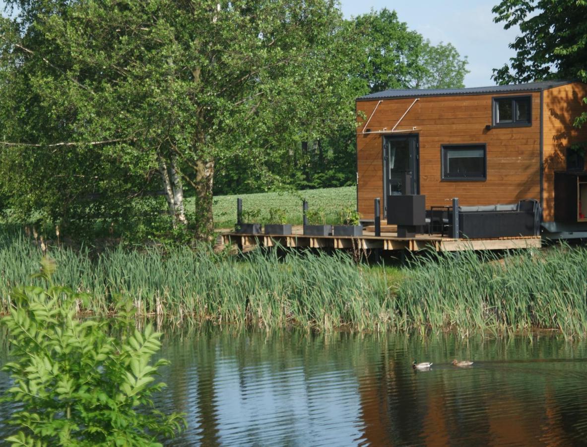 Tinyhousebeidresden 1 - Direkt Am Naturteich - Naehe Saechsische Schweiz, Dresden Grossharthau Exterior photo